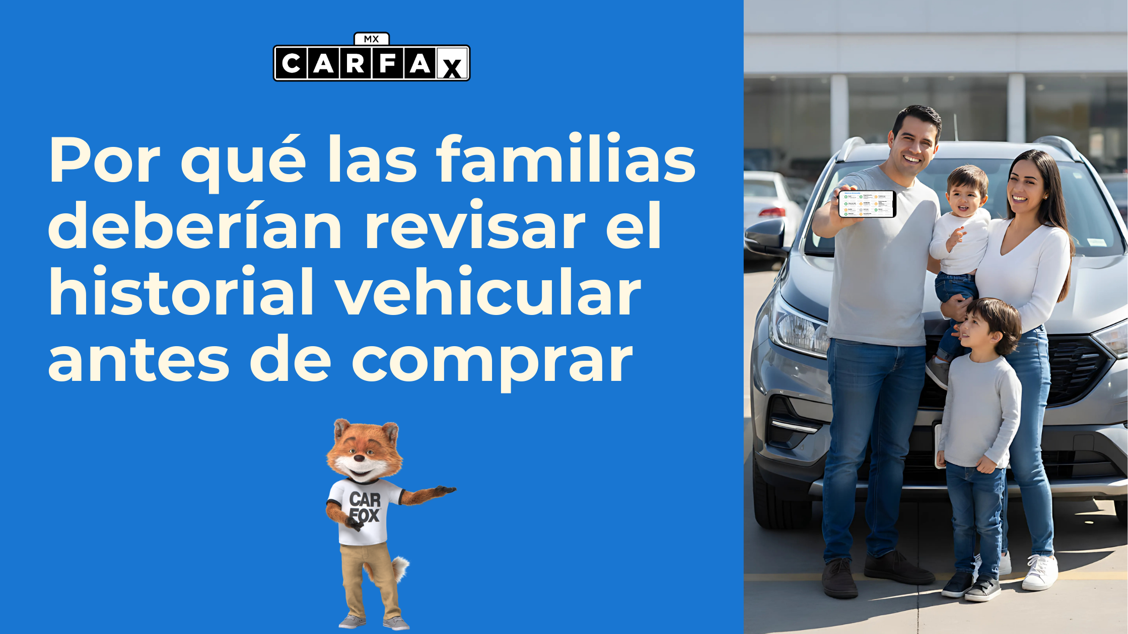 Por qué las familias deberían revisar el historial vehicular antes de comprar