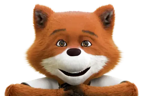 CAR FOX recargado encima de un carrusel de tarjetas
